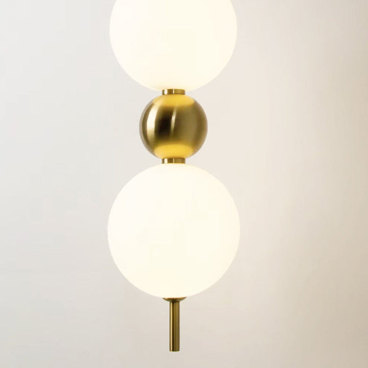 Moderne minimalistische runde Ball String Aluminium Kunststoff LED Wandleuchte Lampe für Schlafzimmer 