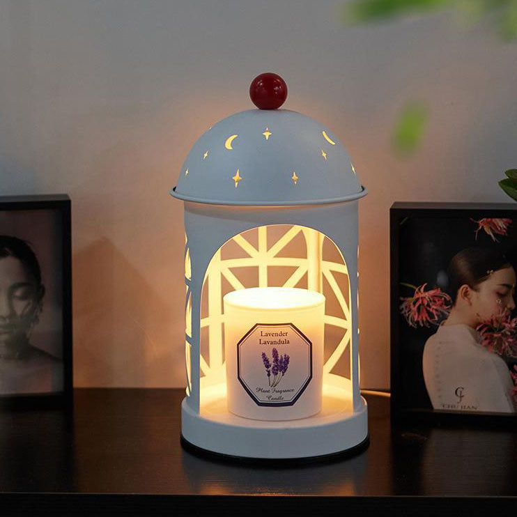 Zeitgenössische kreative Schloss Metall 1-Licht Aroma Schmelzwachs Tischlampe für Schlafzimmer 