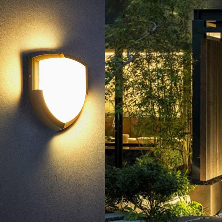 Lampe murale étanche LED en forme de diamant avec bouclier en cœur acrylique créatif 