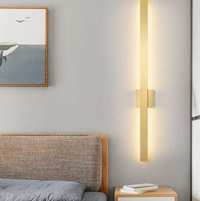 Moderne minimalistische lange Streifen Eisen Acryl LED Wandleuchte Lampe für Wohnzimmer 