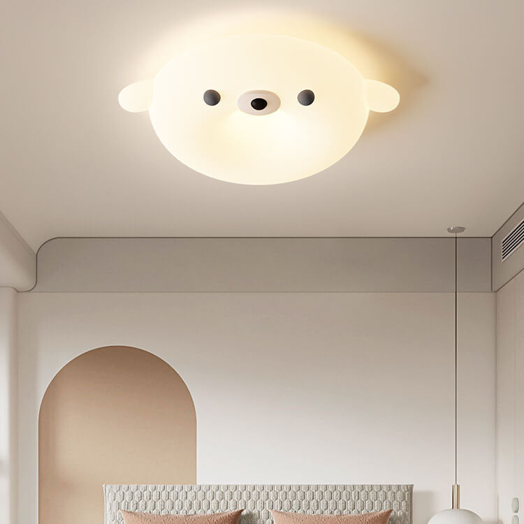Lumière de Plafond Enfant LED en Forme de Phoque Style Dessin Animé Crème Adorable 