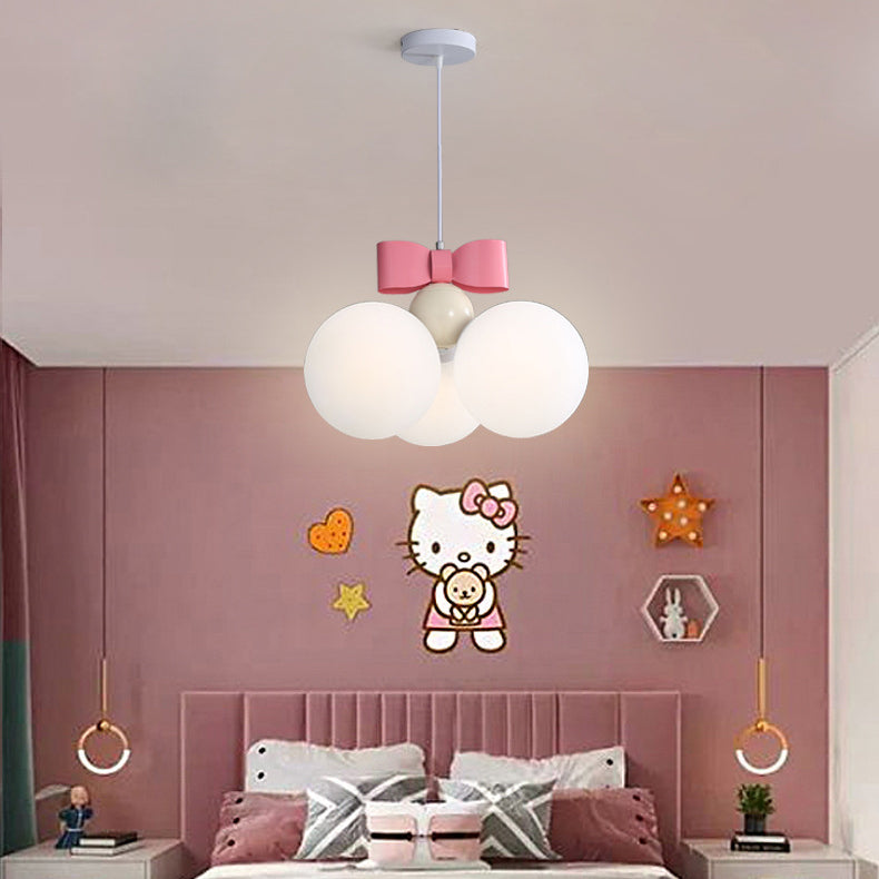 Modernes minimalistisches Bogen-rundes Eisen-Harz-1/3-Licht-Pendellicht für Schlafzimmer 
