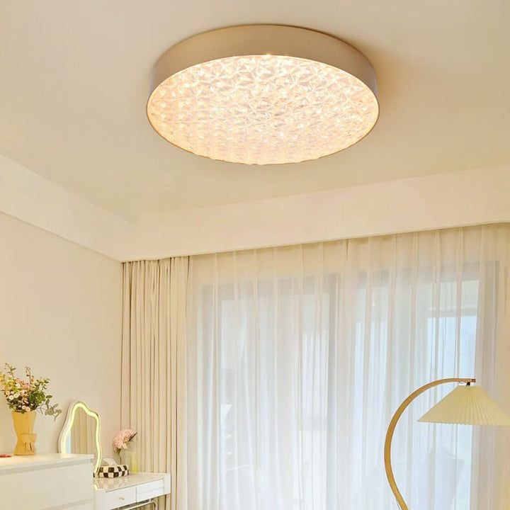Moderne leichte Luxus einfache Schmiedeeisen runde LED-Deckenleuchte 