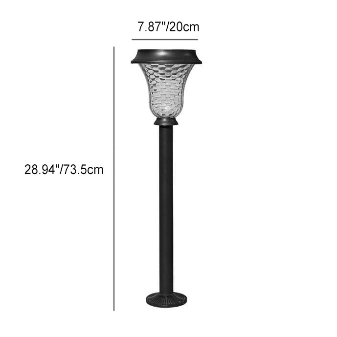 Lumière extérieure en aluminium du PC LED de cylindre solaire de simplicité moderne pour le jardin 
