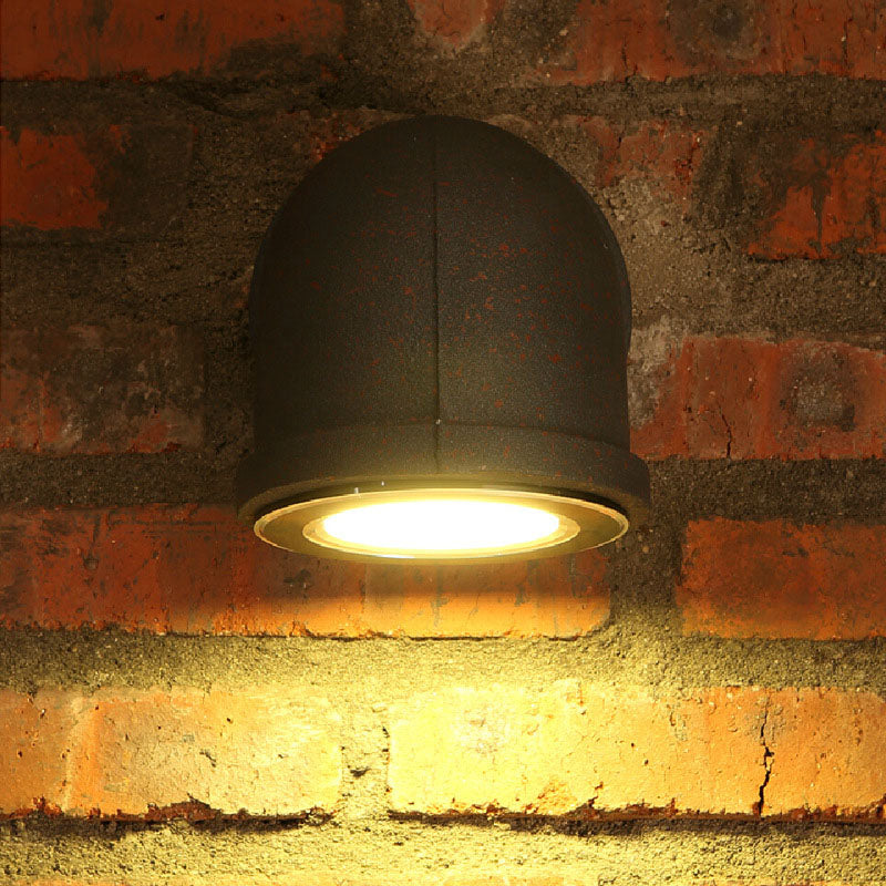 Zeitgenössische industrielle Röhreneisen LED Wandleuchte Lampe für Wohnzimmer