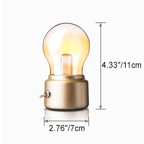 Lampe de table LED USB ABS avec ampoule rétro contemporaine pour chambre 