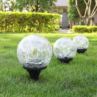 Solar Modern Minimalist Glass Floor Decoration LED Outdoor Landscape Light
