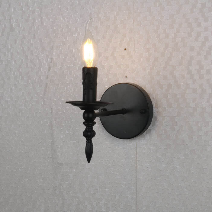Lámpara de Aplique de Pared de 1 Luz de Hierro Minimalista Creativo Industrial 
