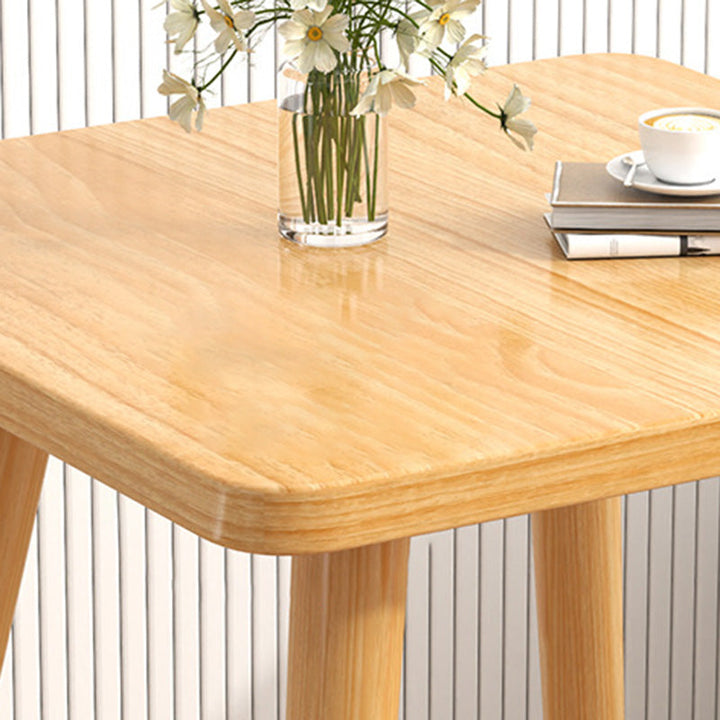 Table basse carrée moderne minimaliste en MDF et bois massif pour salon 