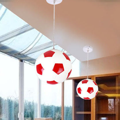 Suspension Luminaire à 1 Lumière avec Abat-jour en Verre et Fer Créatif Contemporain pour Chambre 