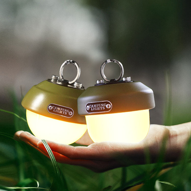 Zeitgenössisches kreatives wasserdichtes Kugel-Metall-PC-LED-Camping-Außenlicht für Außenterrasse 