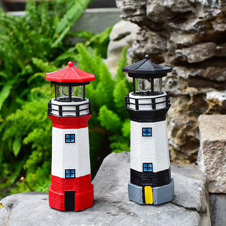 Lumière extérieure LED en résine étanche pour phare solaire créatif contemporain pour jardin 