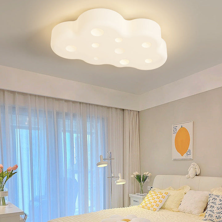Zeitgenössische nordische Eisen-Acrylwolke LED-Unterputz-Deckenleuchte für Schlafzimmer 