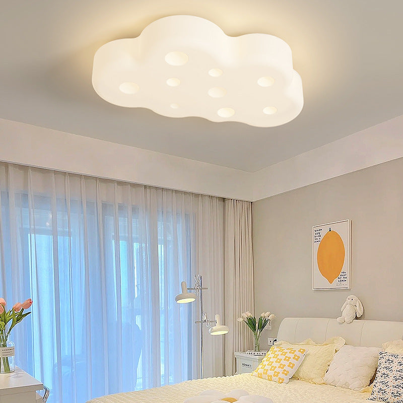 Zeitgenössische nordische Eisen-Acrylwolke LED-Unterputz-Deckenleuchte für Schlafzimmer 