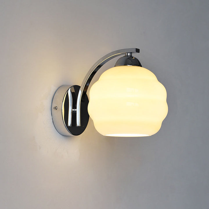 Moderne Einfachheit Eisen Glas Runde Kugel 1-Licht Wandleuchte Für Flur 
