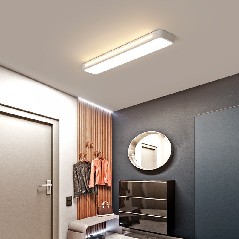 Moderne unbedeutende Rechteck-Eisen-Acryl-LED-Unterputz-Deckenleuchte für Schlafzimmer 
