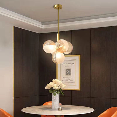 Zeitgenössische kreative Orb Traube Eisen Glas 1/5/13 Licht Kronleuchter für Wohnzimmer 