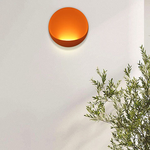 Modern Minimalist Round Aluminum LED Wall Sconce Lamp