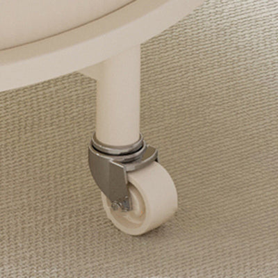 Zeitgenössischer Luxus-Rundtisch aus Edelstahl und Glas mit 2 Ebenen für das Wohnzimmer 