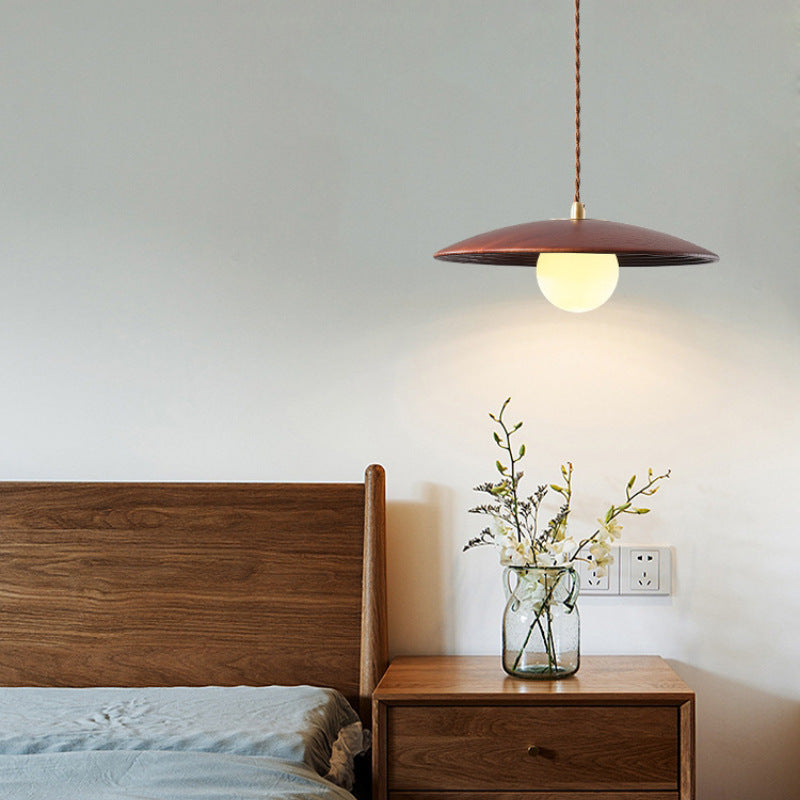 Moderne minimalistische Log Langlinie Kreisförmige 1-Licht Pendelleuchte 