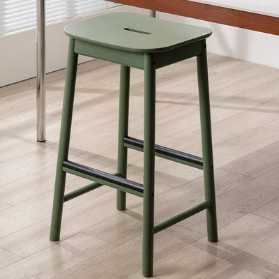 Repose-pieds rectangulaire en bouleau minimaliste moderne pour tabouret de bar pour salle à manger 