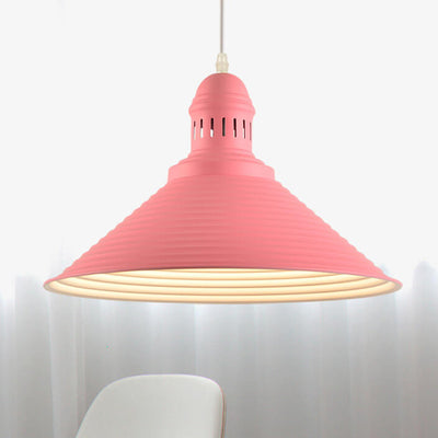 Skandinavisch moderner minimalistischer Kegel Eisen 1-Licht Pendelleuchte 