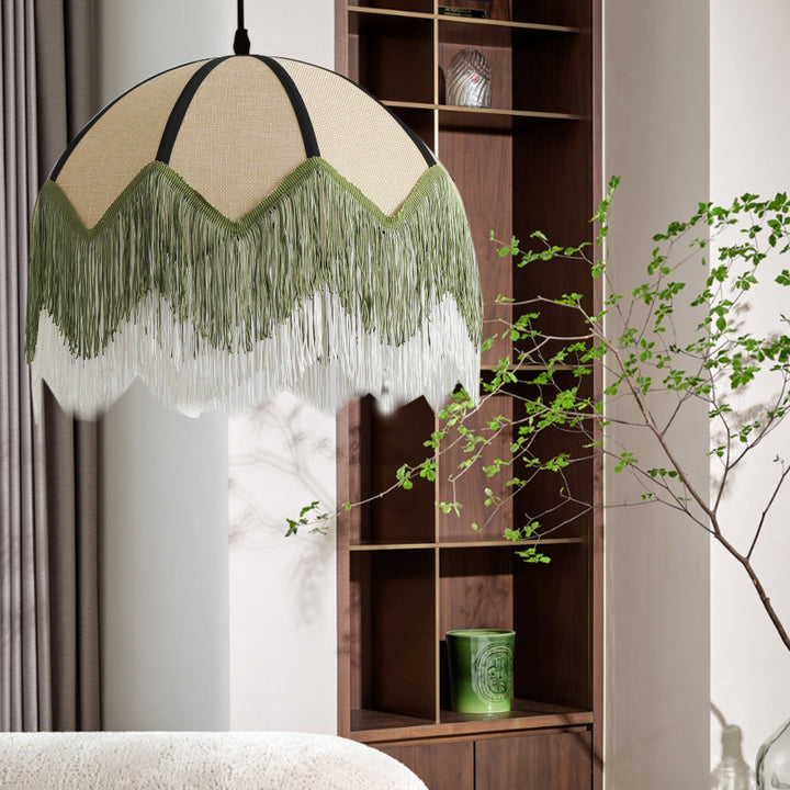 Lámpara colgante de 1 luz de hierro con forma de flor vintage tradicional para sala de estar 