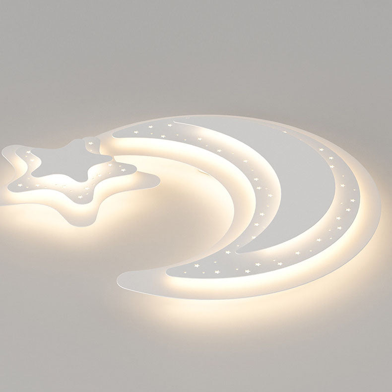 Luz de techo LED de montaje empotrado de hierro acrílico contemporáneo creativa para dormitorio 