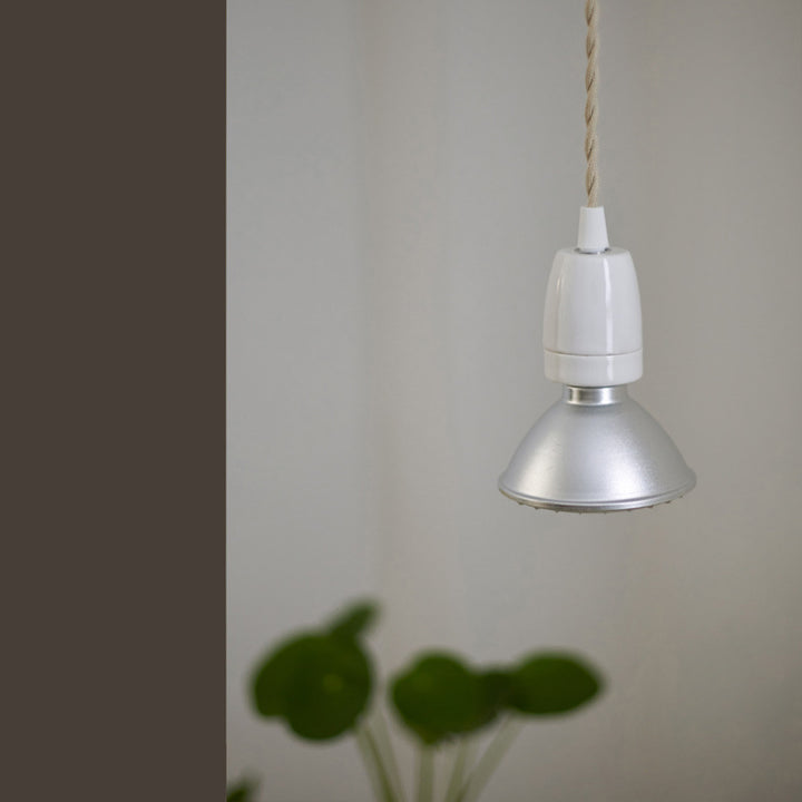 Contemporary Industrial Ceramic Cone 1-Light Pendant Light For Living Room