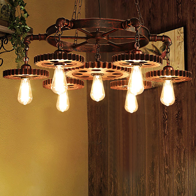 Lustre à 7 lumières au design d&