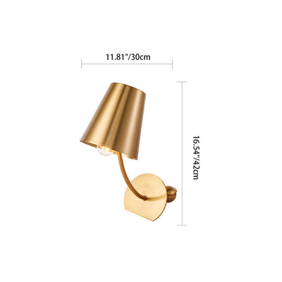 Zeitgenössische skandinavische trapezförmige Eisen-1-Licht-Tischlampe für das Schlafzimmer 