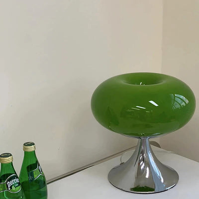 Modern Nordic Minimalist Stainless steel Iron Glass Shade LED Table Lamp