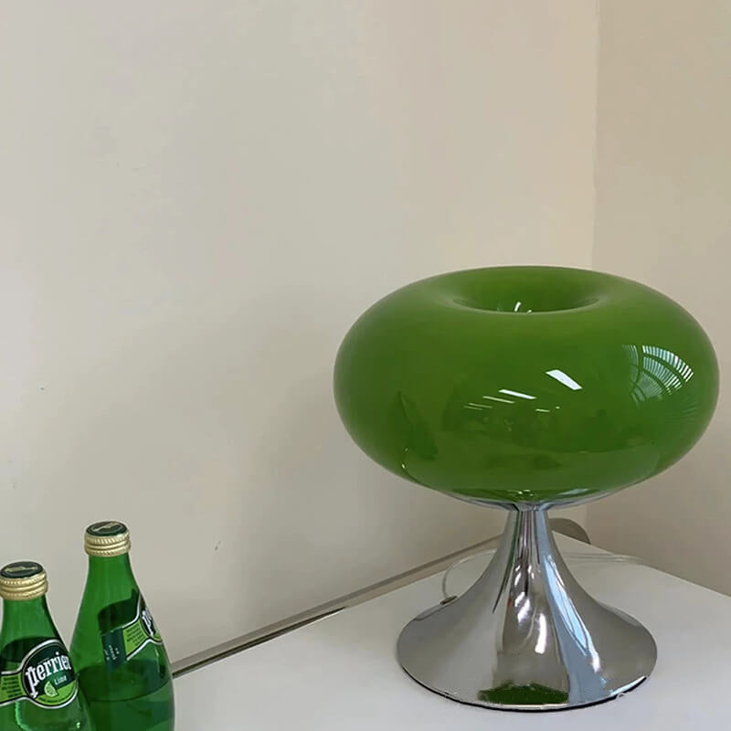 Modern Nordic Minimalist Stainless steel Iron Glass Shade LED Table Lamp