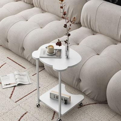 Moderner minimalistischer Bärenholz-Eisentisch 2-stufig für das Wohnzimmer 