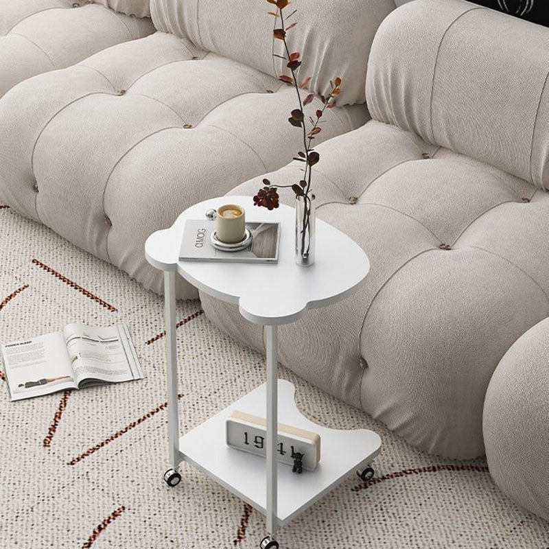 Moderner minimalistischer Bärenholz-Eisentisch 2-stufig für das Wohnzimmer 
