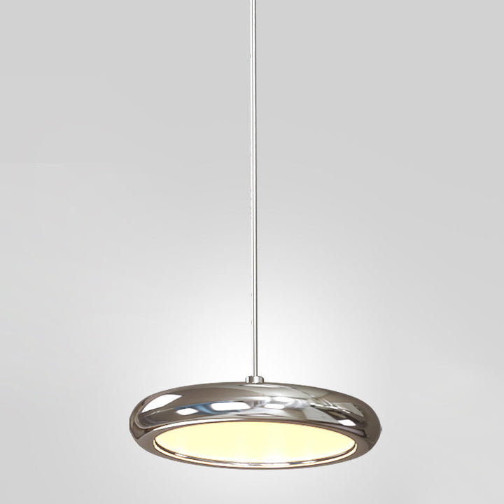 Moderne minimalistische Edelstahl-Aluminium-Disc-Shade LED-Insel-Licht-Kronleuchter für Wohnzimmer 