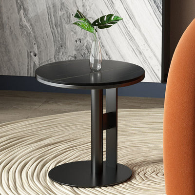 Table d'appoint contemporaine nordique en forme de cercle géométrique pour salon 
