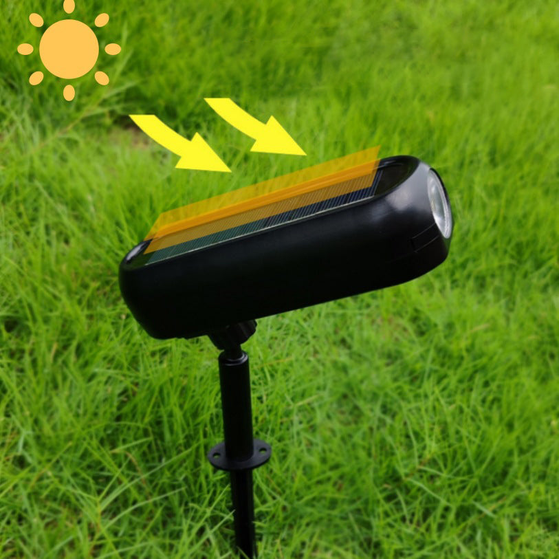 Iluminación de paisaje LED cúbica de ABS impermeable solar de simplicidad moderna para jardín 