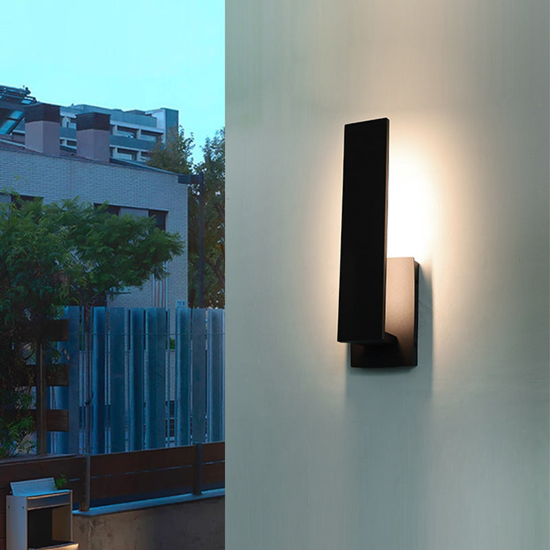 Conception géométrique de simplicité contemporaine Applique murale LED étanche en aluminium pour jardin 