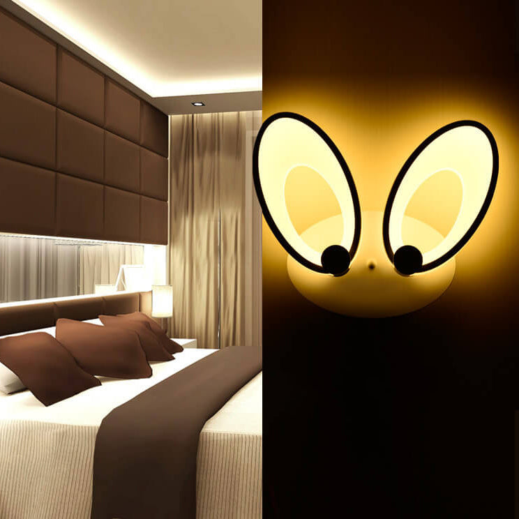 Moderne minimalistische ovale Eisen-Acryl-Backlack-LED-Wandleuchte 