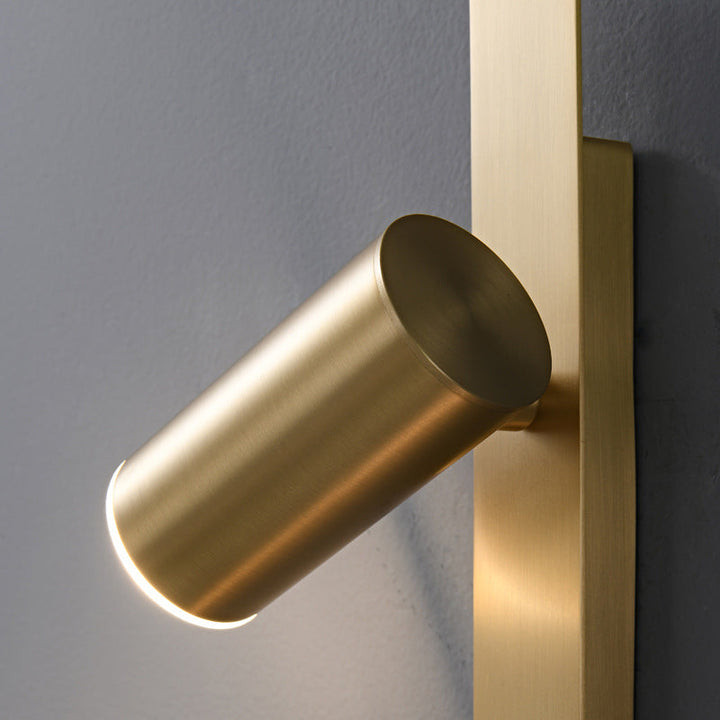 Applique Murale LED en Laiton et Verre Minimaliste Moderne pour Chambre 