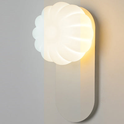 Moderne Einfachheit PE Kürbis Form Eisen 1-Licht Wandleuchte Lampe für Schlafzimmer 