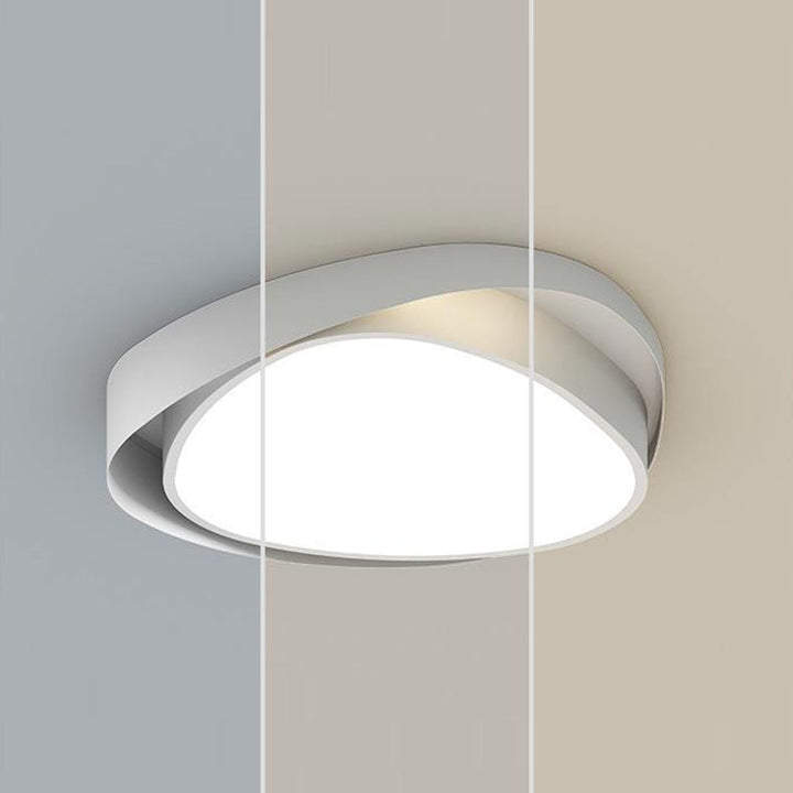 Zeitgenössische Einfachheit Eisen Acryl Runde Schatten LED Unterputz Deckenleuchte Für Schlafzimmer 