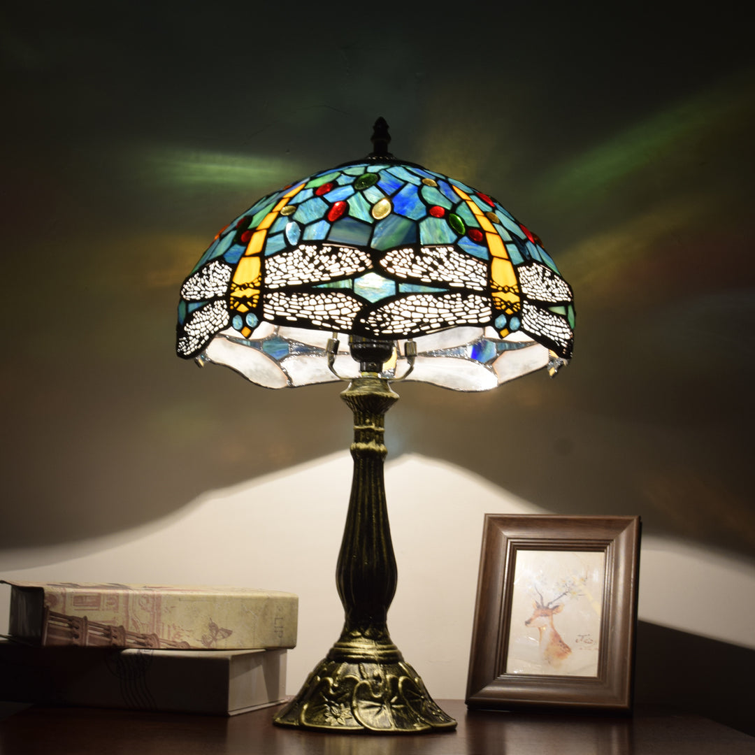 Lampe de table Tiffany en alliage d&