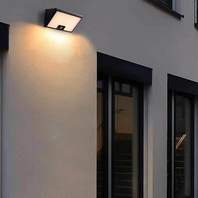 Modern Minimalist Solar Triangle PC ABS LED Wall Sconce Lamp For Garden