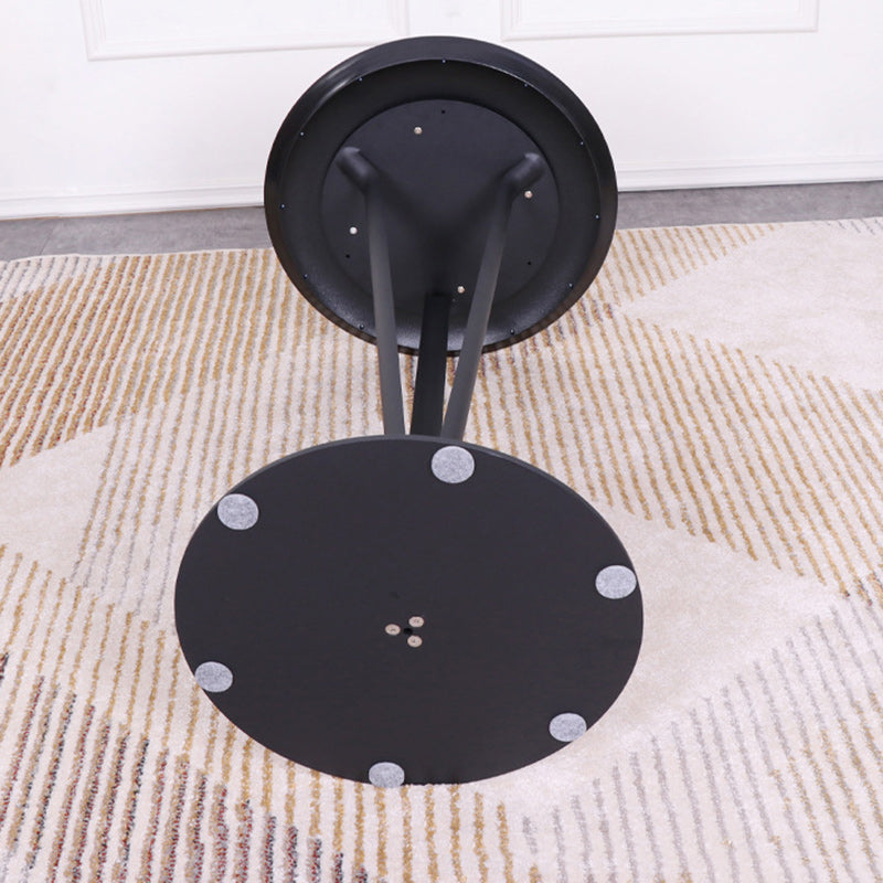 Moderner minimalistischer runder Eisenstahlplatten-Bartisch für das Esszimmer 