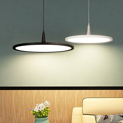 Modern Minimalist Aluminum Round Shape LED Pendant Light For Dining Room