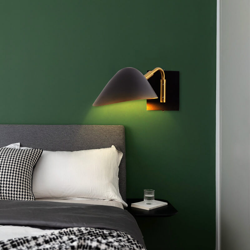 Nordic Light Luxus Galvanisierte Eisenlangarm 1/2-Licht Wandleuchte 