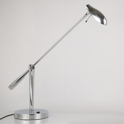 Moderne minimalistische LED-Tischlampe aus Eisenmetall mit langem Arm für Schlafzimmer 