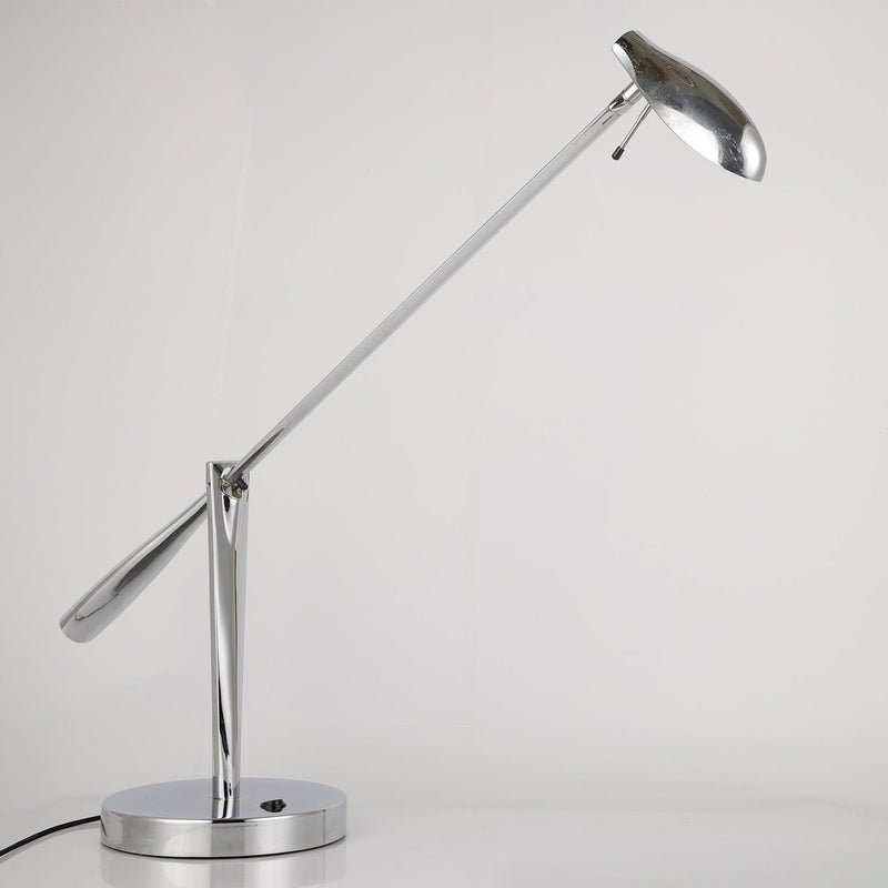 Moderne minimalistische LED-Tischlampe aus Eisenmetall mit langem Arm für Schlafzimmer 